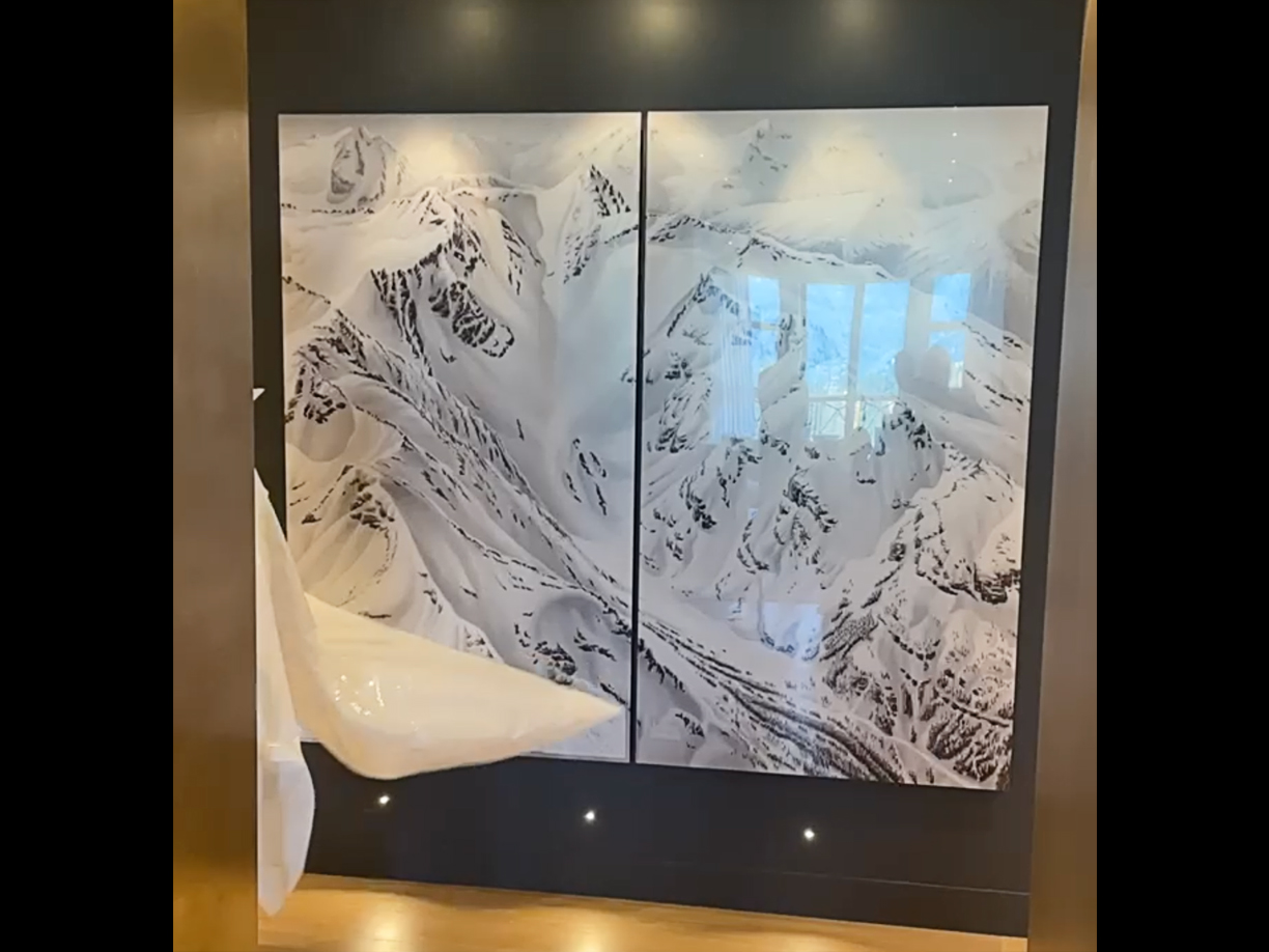 Whistler Blackcomb Diptych PlexiPrint® – Ski Maps make great art!